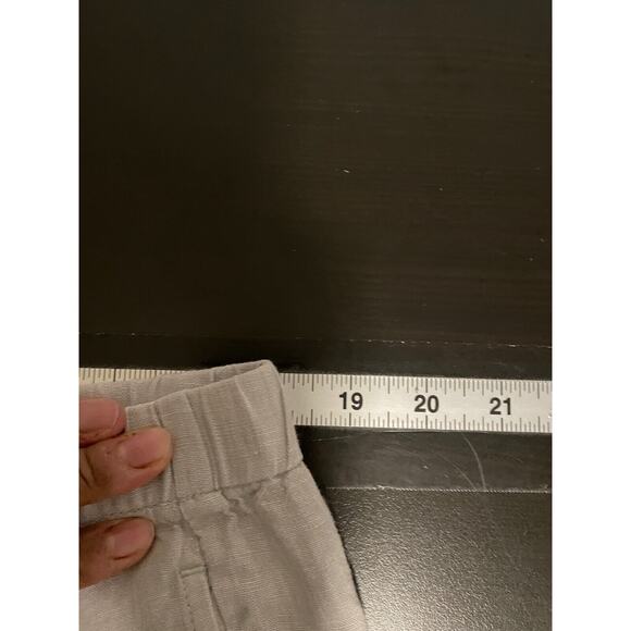 J. Jill Love Linen Womens Pants Large Gray Linen Crop Wide Leg Relaxed Lagenlook - Picture 4 of 7